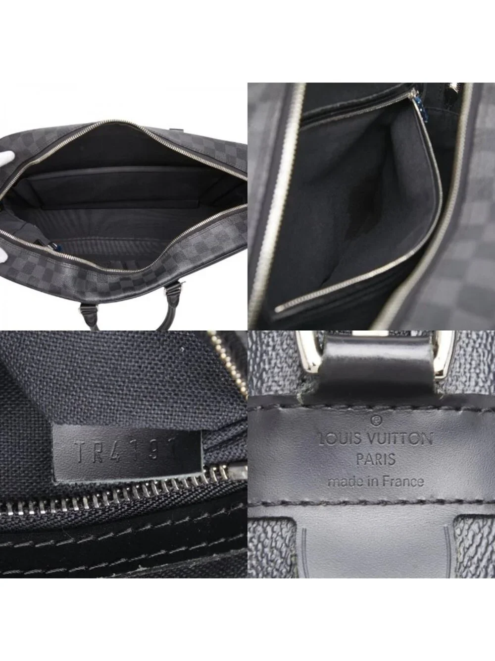 Louis Vuitton Damier Graphite Voyage GM Business Briefcase Black Gray Leather
